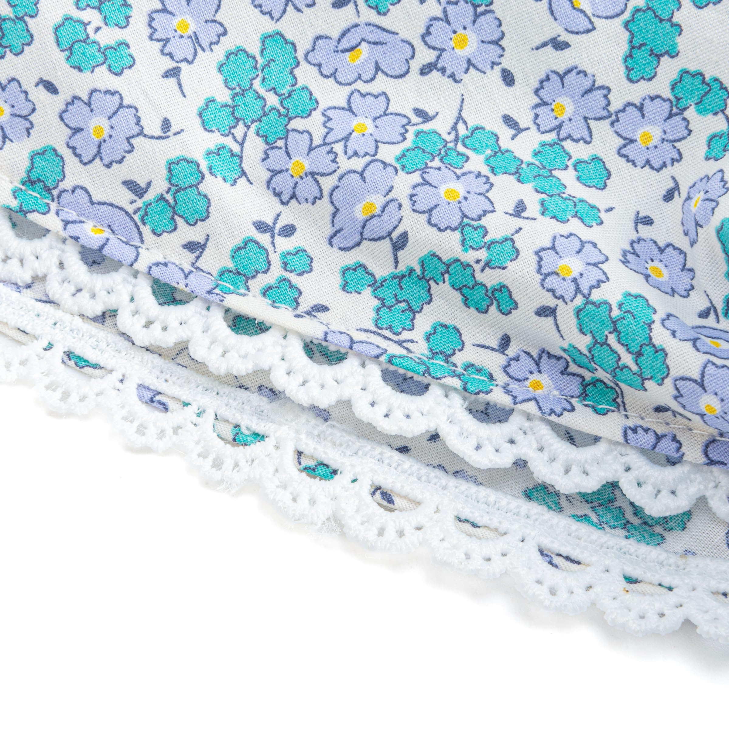 Toddler Girls Summer Bandana Scarf Headband - Country Floral (1-3 Y), Cotton