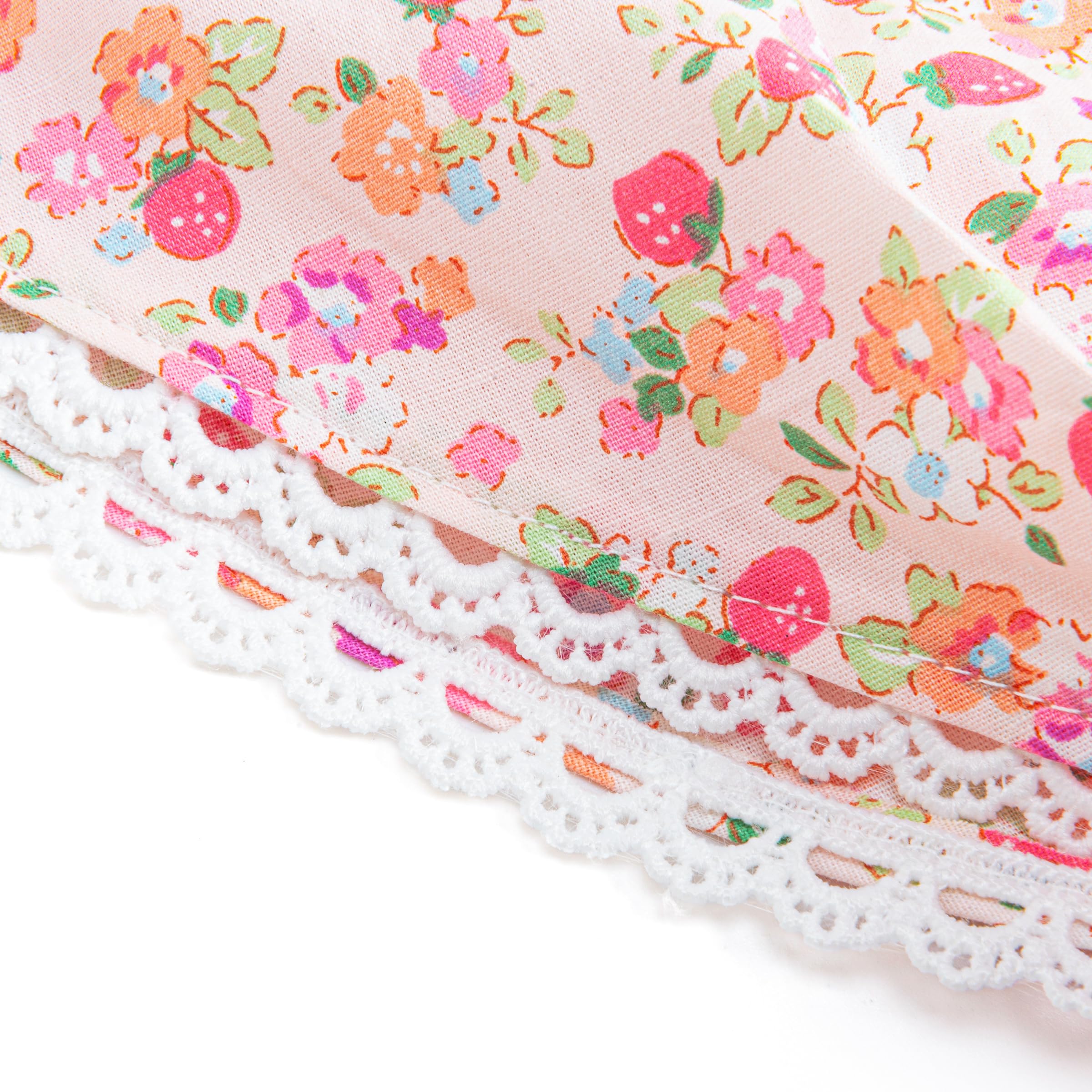 Toddler Girls Summer Bandana Scarf Headband - Country Floral (1-3 Y), Cotton