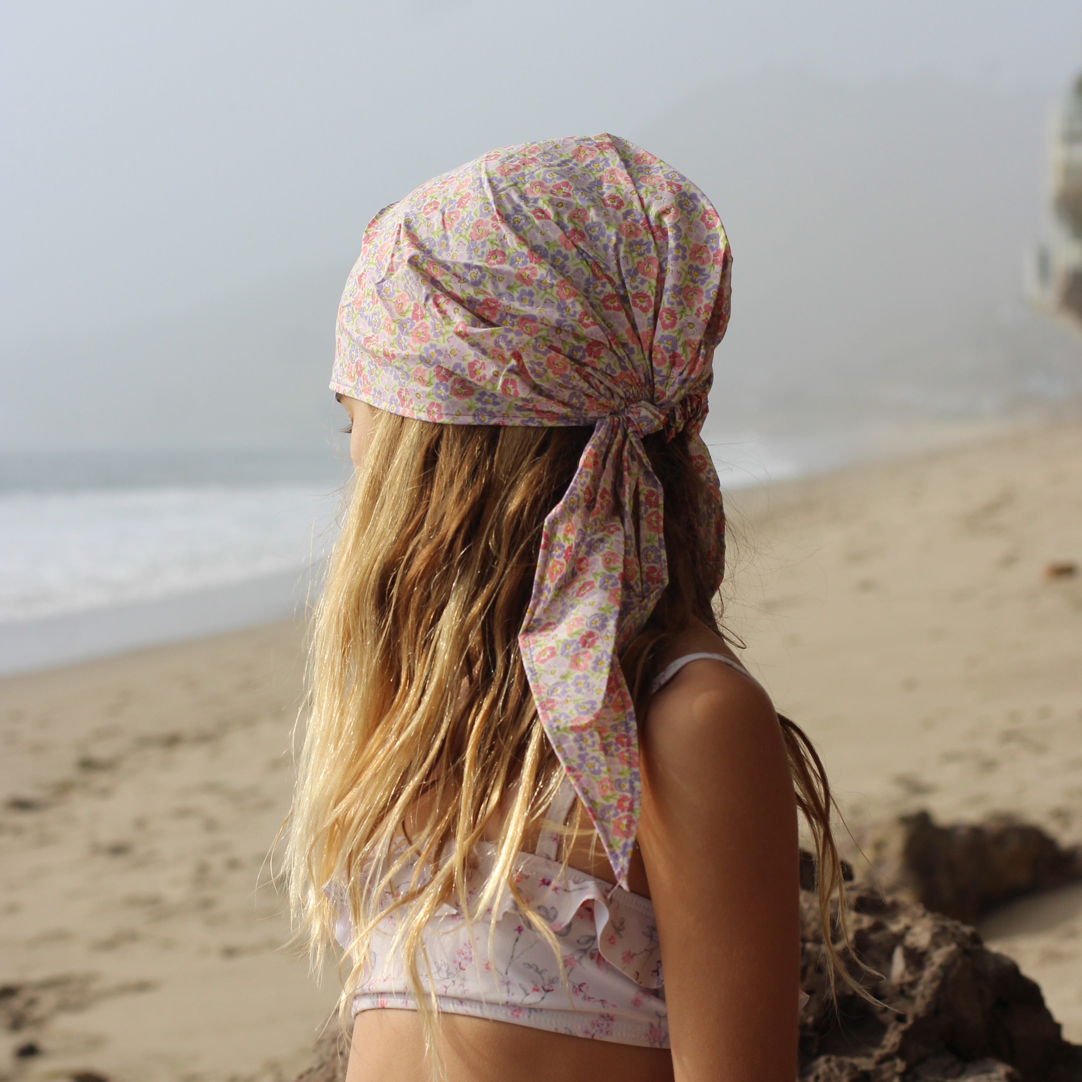 Peppercorn Kids Girls Summer Hair Bandana Pretied Head Scarf - Kids Age 3-8 Y- Polka Dots