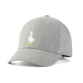 Kids Cotton Baseball Cap – Embroidered Goose Patch, Adjustable Fit Ages 3-12, Sage Green