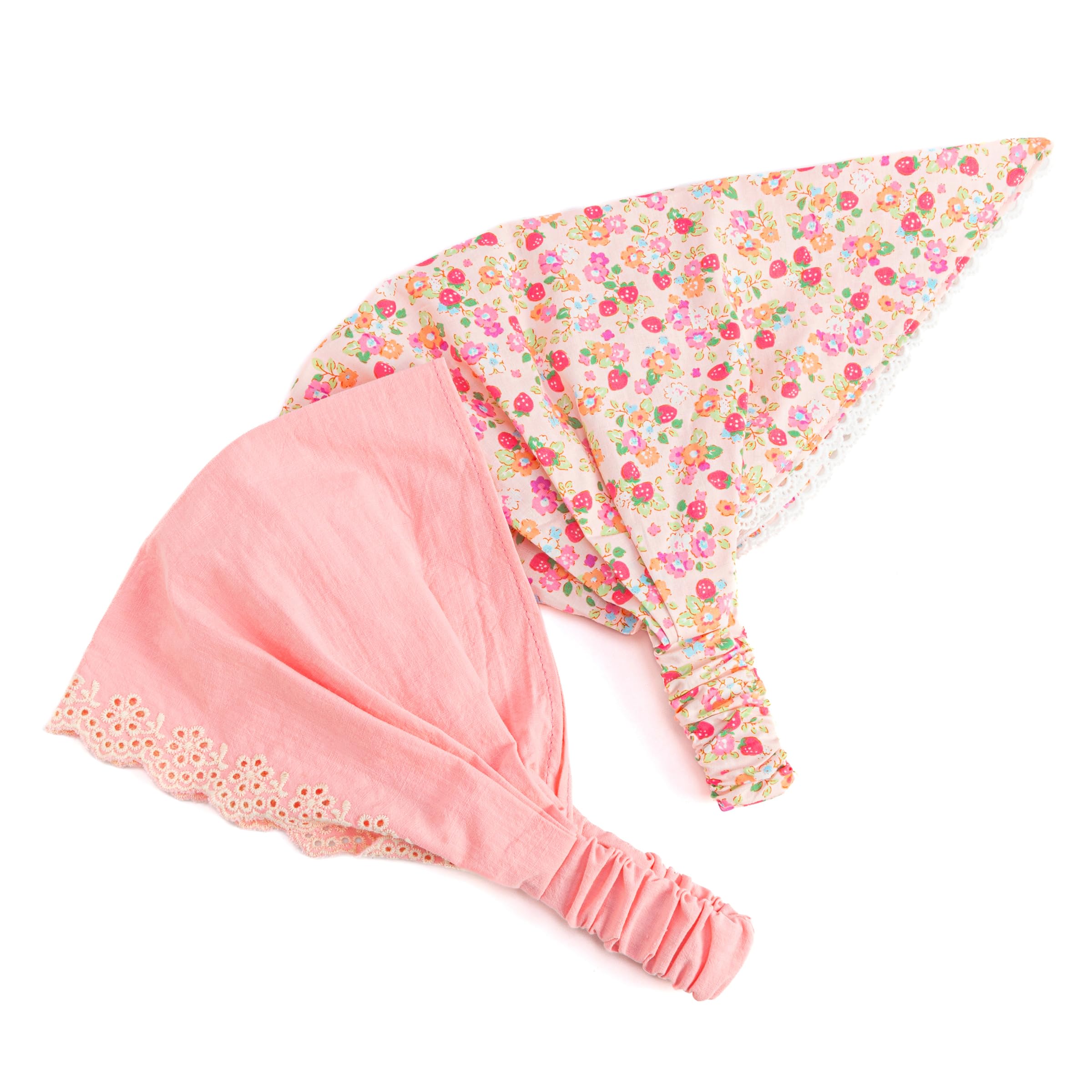 Toddler Girls Summer Bandana Scarf Headband - Country Floral (1-3 Y), Cotton