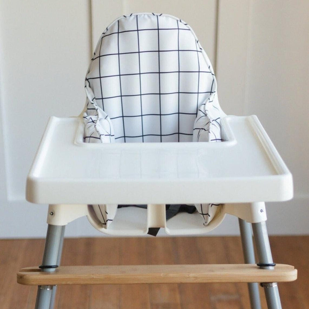 White & Black Windowpane IKEA Antilop Cushion Cover