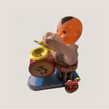 Vintage 1960s NOS Clockwork Tin Boy Drummer Toy 🥁 Wind‑Up w/ Original Box 🎪