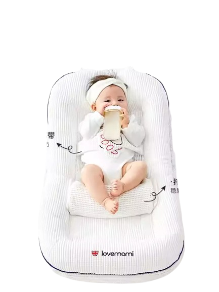 Premium Baby Crib with Safety Rails - Convertible Infant Bed for Nursery