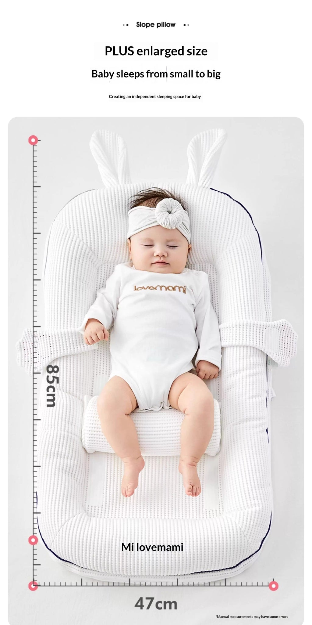 Premium Baby Crib with Safety Rails - Convertible Infant Bed for Nursery
